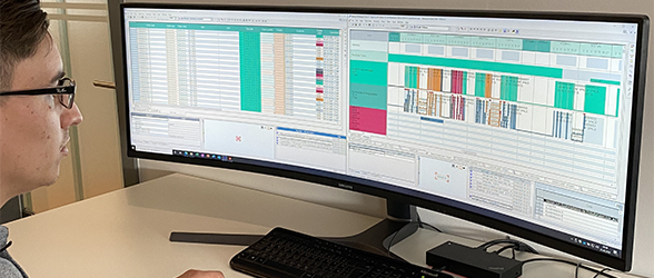 Im Folgenden sehen Sie einige Beispiele der visuellen Darstellung der Planungsergebnisse